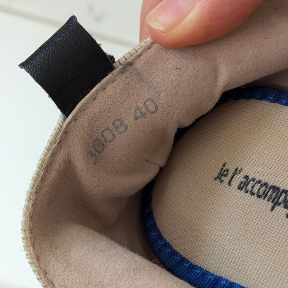 Black Cream Knit Pointed Toe Ballet Flats Women's Size 8.5 - Picture 7 of 7